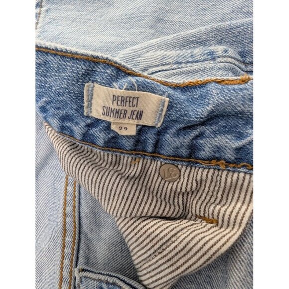 Madewell Womens The Perfect Summer Jean Size 29 Light Wash Distressed J4 - Picture 9 of 10